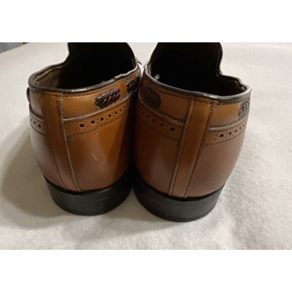 Foot-joy Classics Brown Dress Loafers Tassel Moccasin Made In USA Men’s 10E - Picture 7 of 12